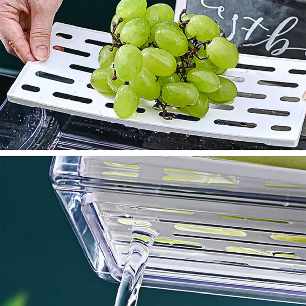 SIMPLIT - Organizador Refrigerador con Drenaje Chica Simplit