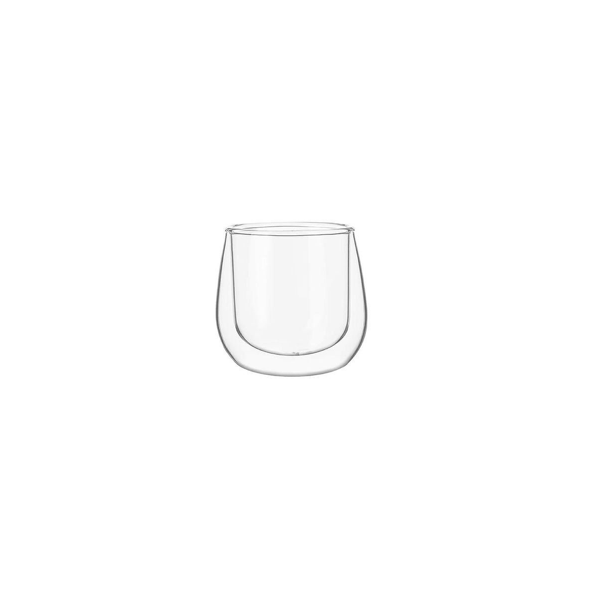 SIMPLIT - Set 2 Tazas Vidrio Doble Pared Expreso 80 ml Simplit