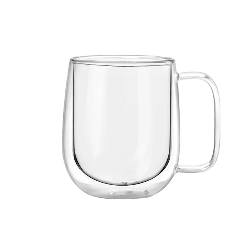 SIMPLIT - Taza Mug de Vidrio Doble Pared 300 ml Simplit