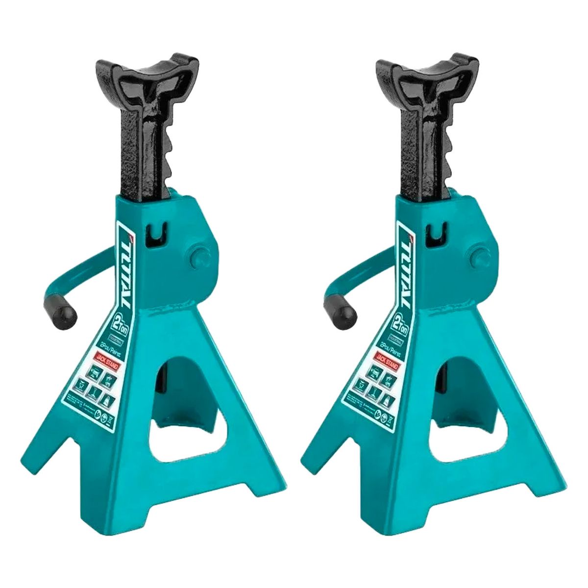TOTAL TOOLS - Banquillo Caballete Soporte 2 Toneladas 2 Pcs