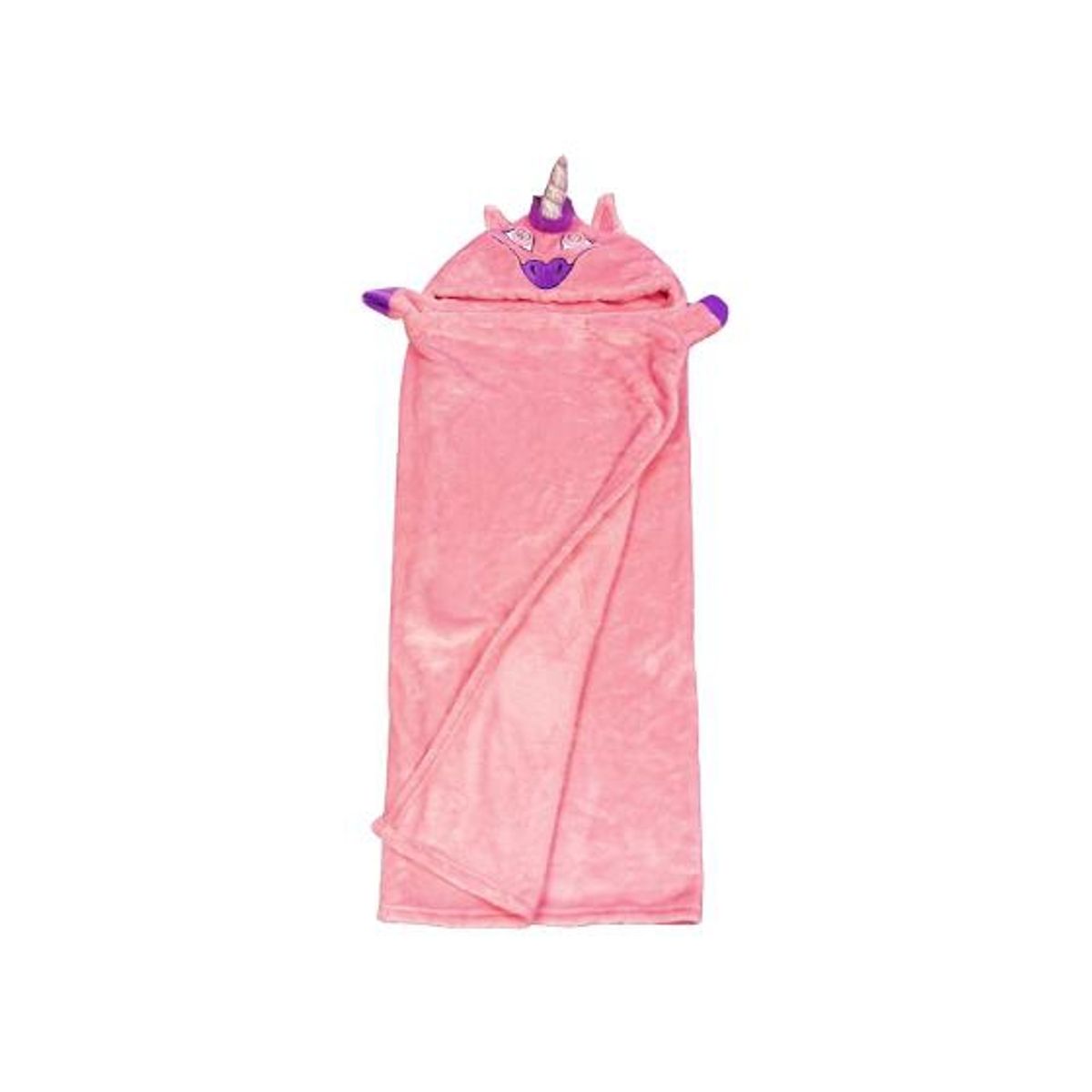 GENERICO - Manta Con Capucha Polar Luces Ojos Brillante UNICORNIO