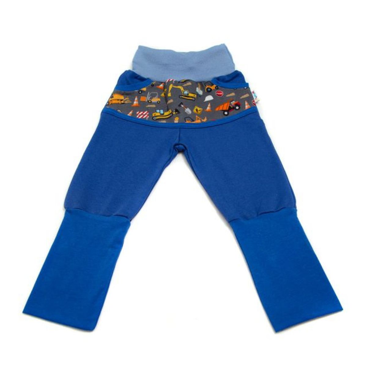 MAMALU - Pantalón azul con bolsillos diseño Constructor