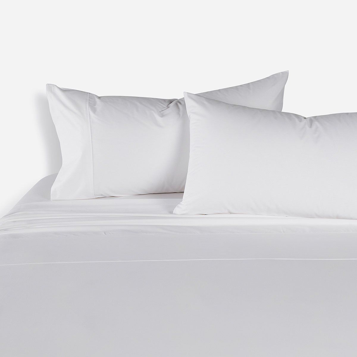 ROSEN - Sábana Rosen 200 Hilos Algodón Lisa Blanca 2 Plazas