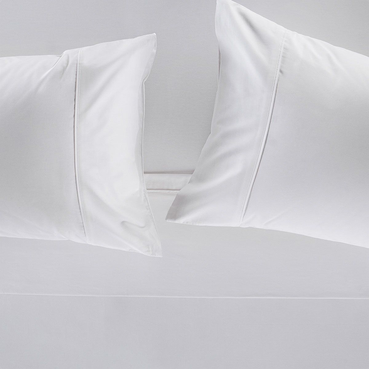 ROSEN - Sábana Rosen 200 Hilos Algodón Lisa Blanca 2 Plazas