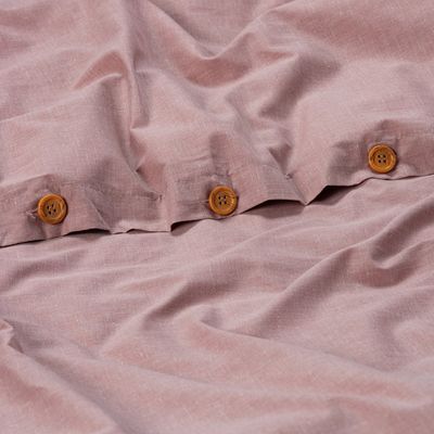 Imagen 2 del producto Funda Plumón Stamp Unicolor Súper King Rosa