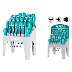 TOTAL TOOLS - Kit Set Juego Destornilladores 26 Piezas