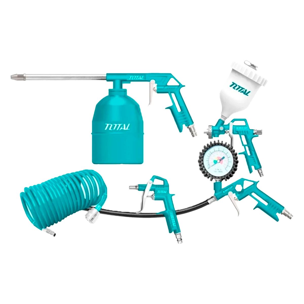 TOTAL TOOLS - Kit Juego Herramientas Neumaticas 5 Piezas