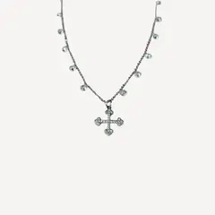 SUCCESS - Collar Cross Silver Be You Joyas