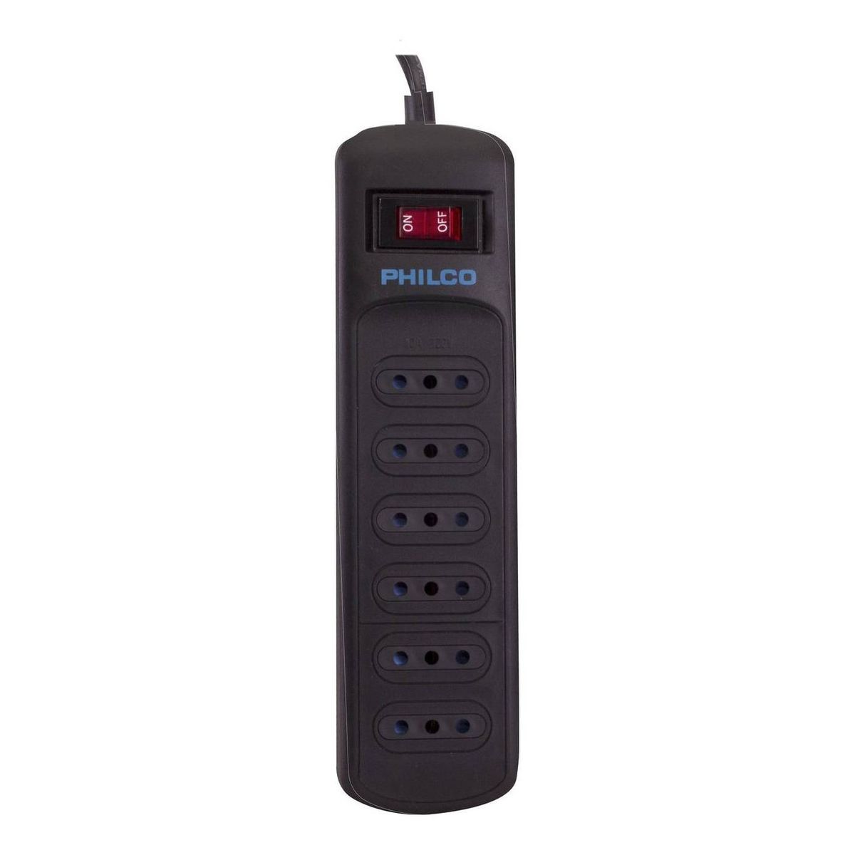 PHILCO - Alargador Protector Sobrevoltaje Philco 918 Joules Negro