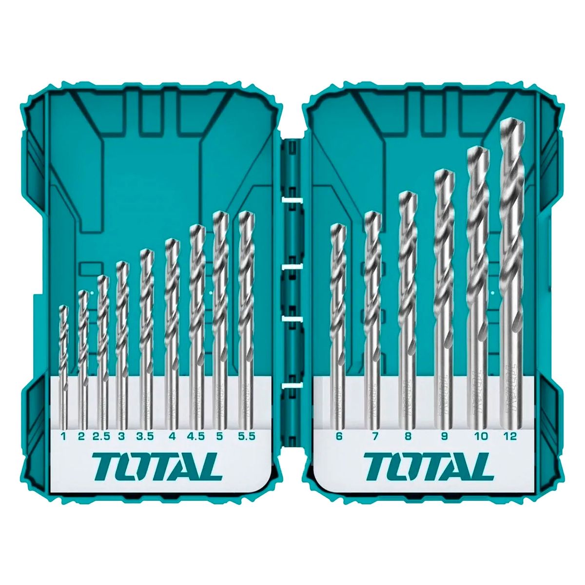 TOTAL TOOLS - Set Juego Brocas Para Metal 15 Piezas