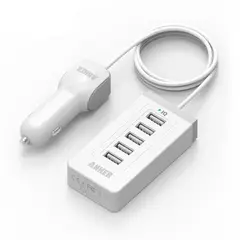 ANKER - Cargador Auto Multiple 5 USB 50W