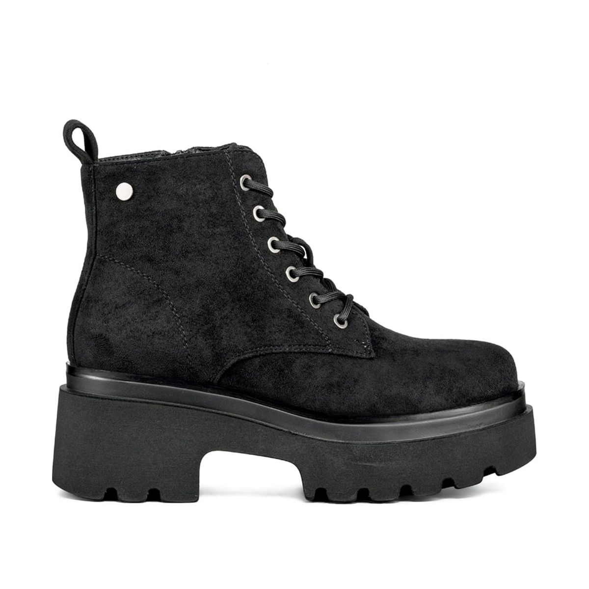 WEIDE - Botín Taco Mujer Negro Casual PU Textil Weide DH31