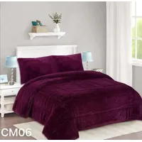 Cobertor Chiporro Peludo Plaza y Media 1 1/2 - Morado