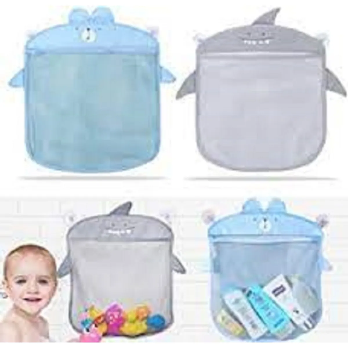 GENERICO - Bolsa Malla Organizadora Guardar Juguetes Baño Tina Bebé Niño