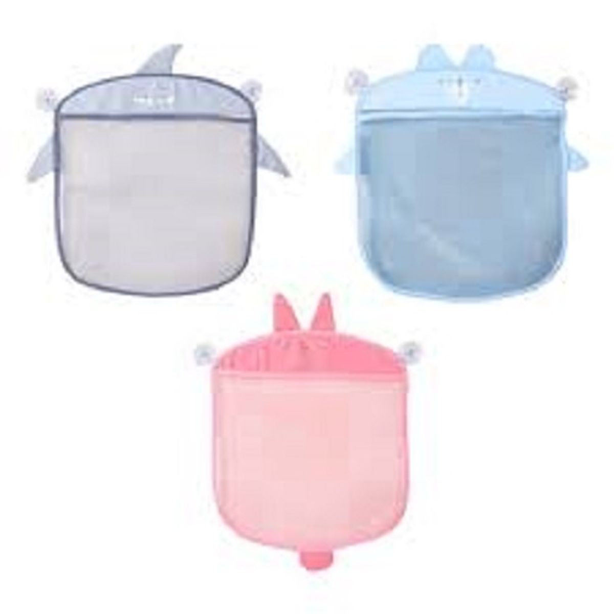 GENERICO - Bolsa Malla Organizadora Guardar Juguetes Baño Tina Bebé Rosado