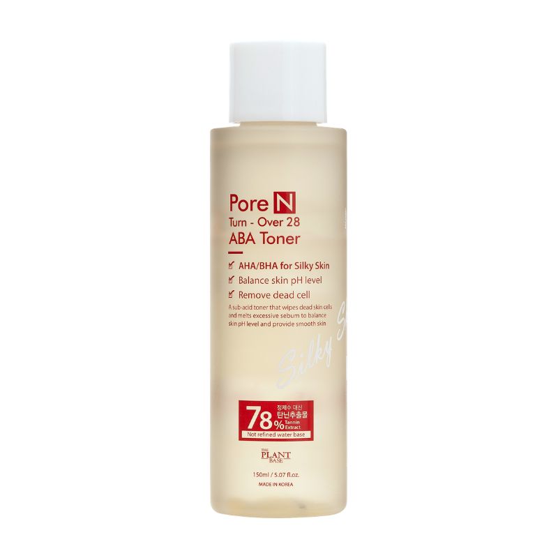 THE PLANT BASE - Tónico Facial AHA BHA Poros Plant Base Cosmética Coreana