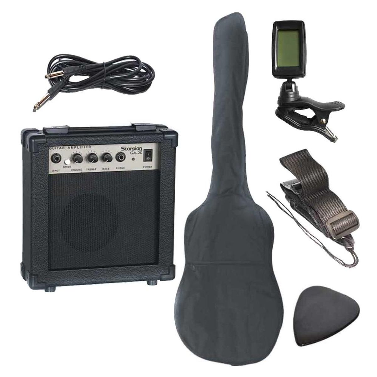 SCORPION - Set de Bajo Electrico Scorpion PSB-200 NA