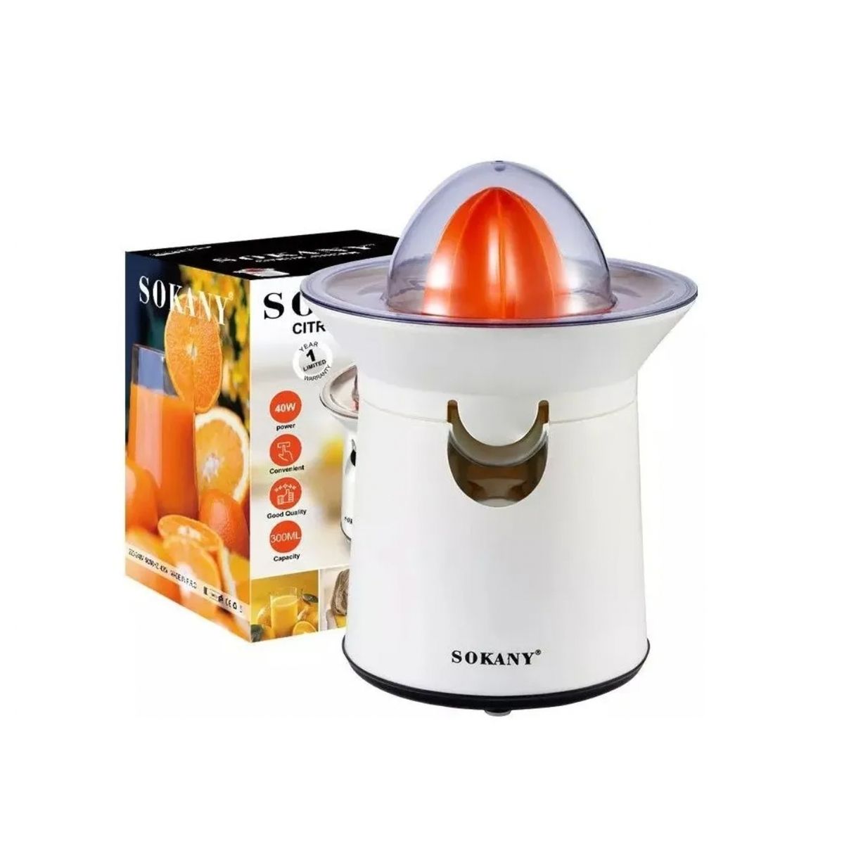 GENERICO - Exprimidor Saca Jugo Eléctrico Naranjas Frutas 300ml