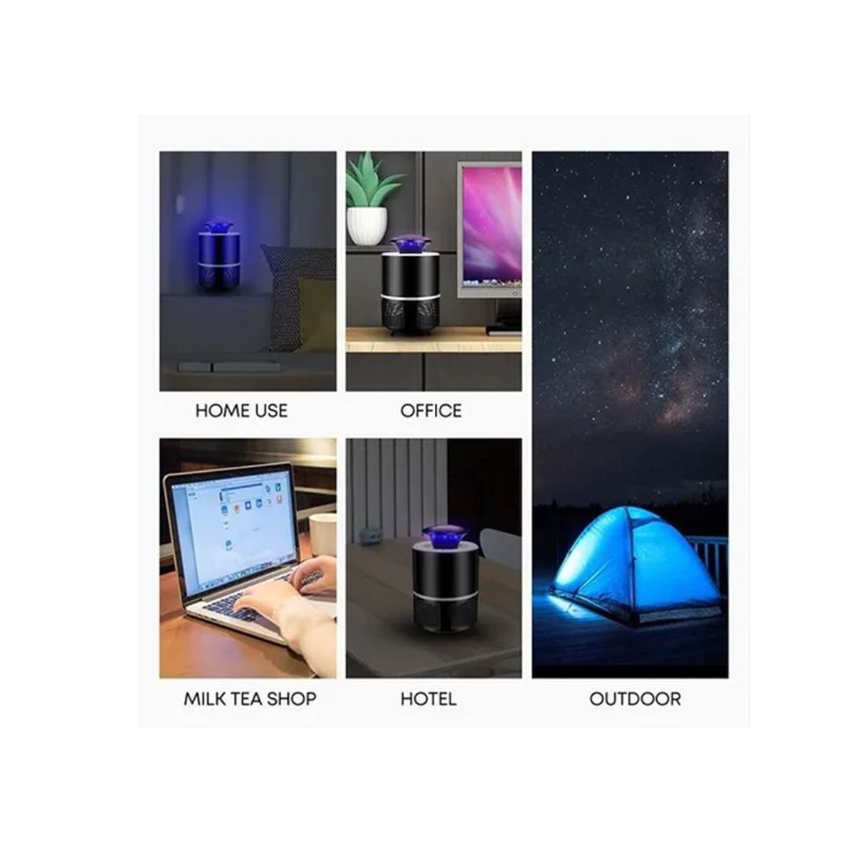 GENERICO - Lampara Usb Mata Mosquitos Zancudos Repelente Moscas Insecto