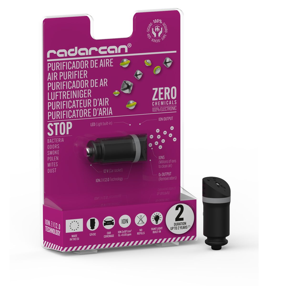 RADARCAN - Purificador de Aire Para Autos Radarcan