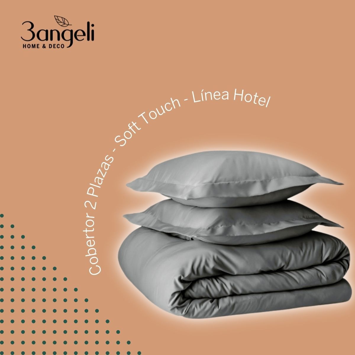 3ANGELI - Cobertor 3Angeli Premium Soft Cama 2 Plazas Gris