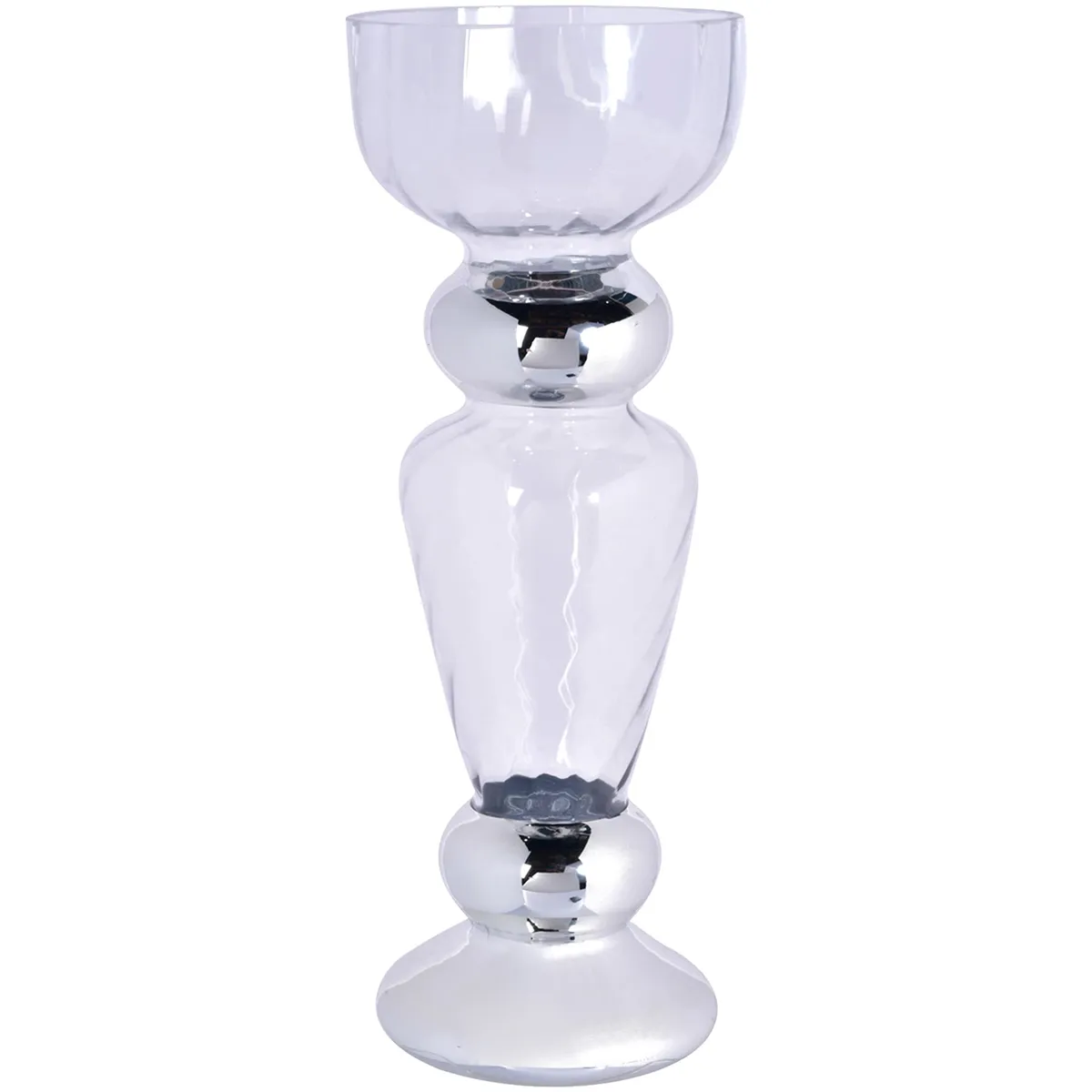 MALLORCA - Portavela Decorativo Clemont Silver Grande