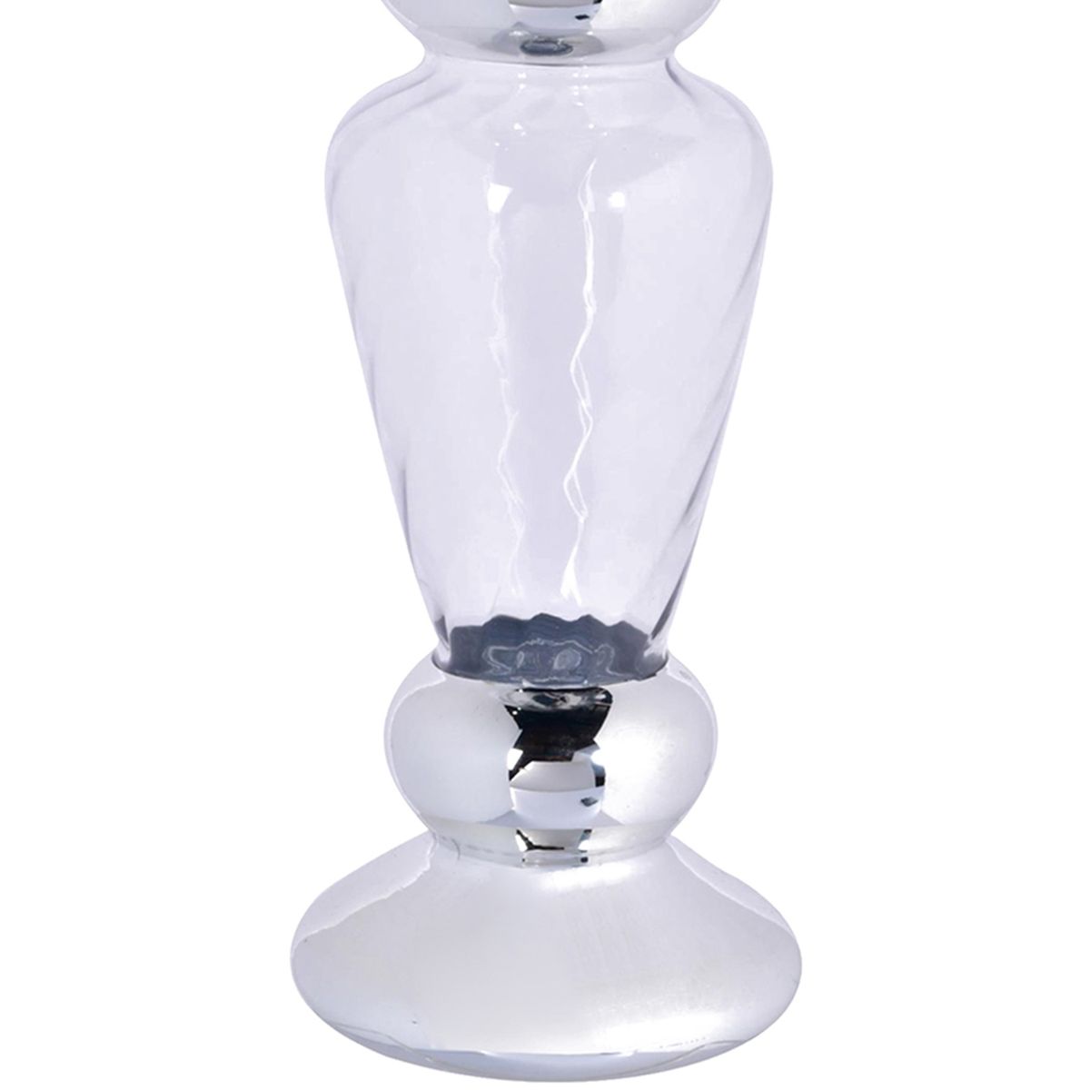 MALLORCA - Portavela Decorativo Clemont Silver Grande