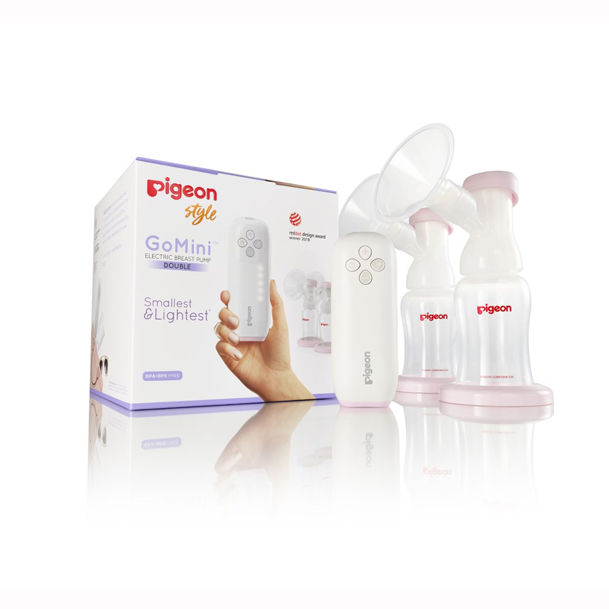 PIGEON - Extractor De Leche Electrico Doble Gomini Pigeon