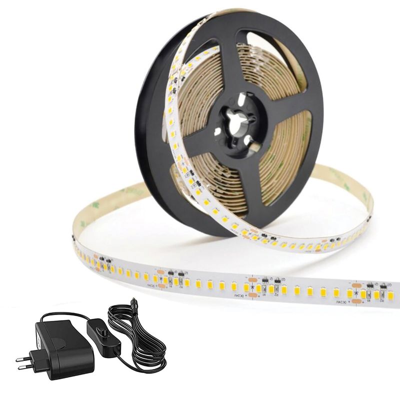 HB LEDS - Cinta LED Flexible 3Mt 12V Frío - Incluye Botón OnOff