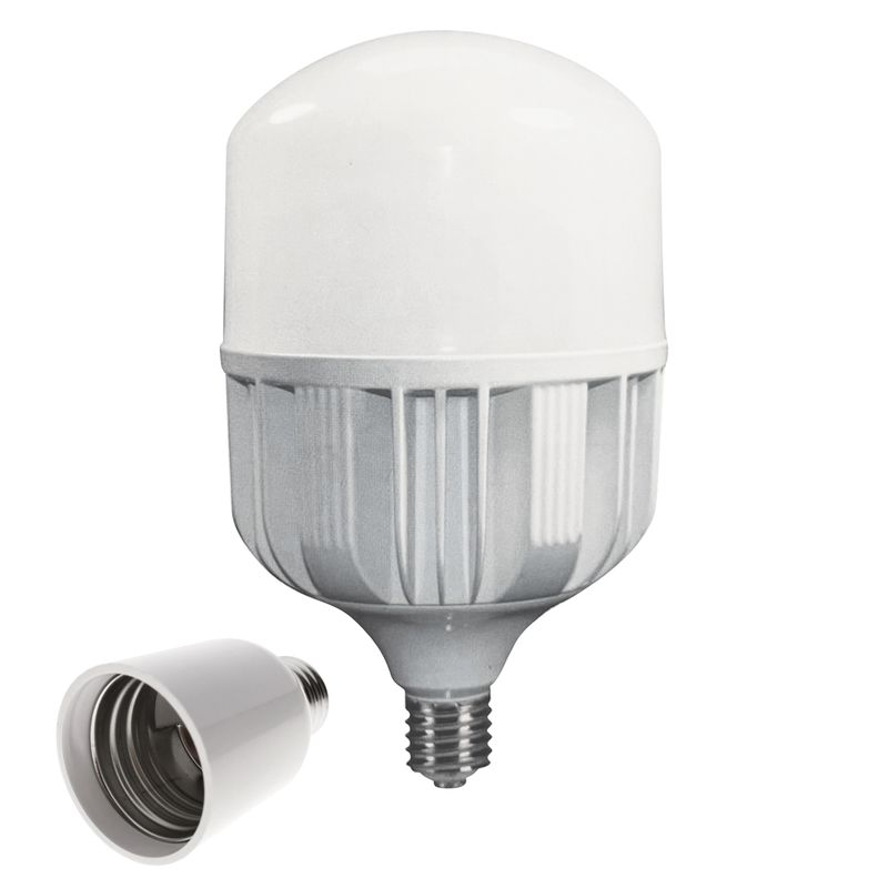 MEGABRIGHT - Ampolleta LED High Power E-40 60W Frío - Incluye Adaptador E-27