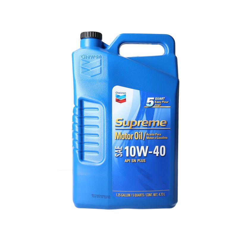 GENERICO - Aceite Chevron 10w40 5 Lt Supreme. Mineral Gasolina