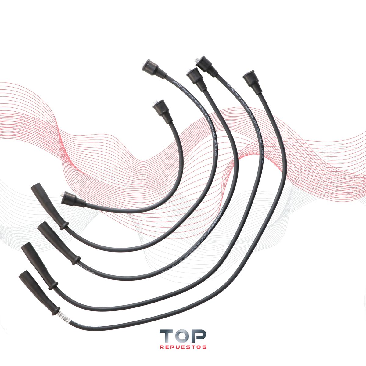GENERICO - Cables De Bujia Chevrolet Chevy 500 1.6 8 Val 87/93