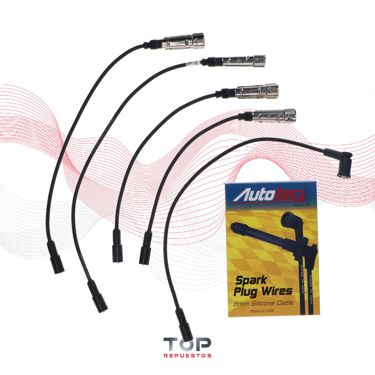 GENERICO - Cables De Bujia Volkswagen Gol 1.6 8 Val 83/92