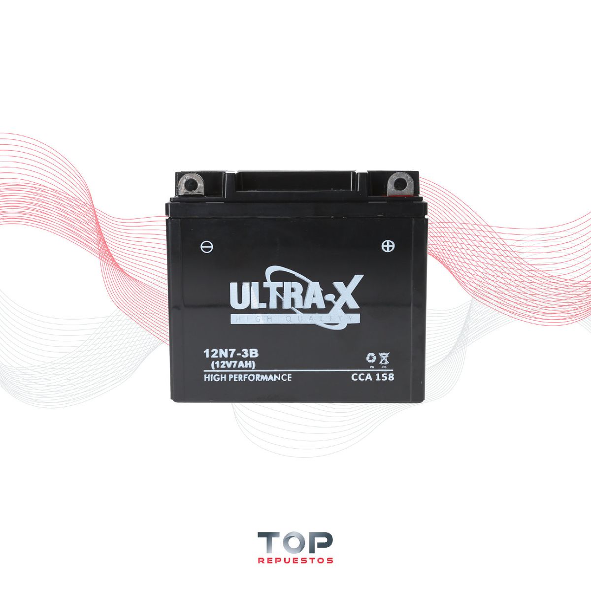 GENERICO - Bateria 12n7-3b Para Motos 12 V 7 Ah