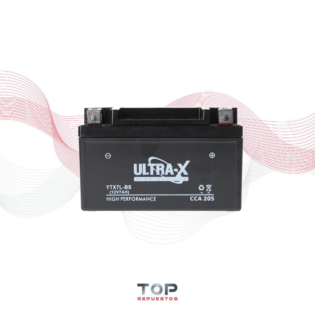 GENERICO - Bateria Ytx7l-bs Para Motos 12 V 7 Ah