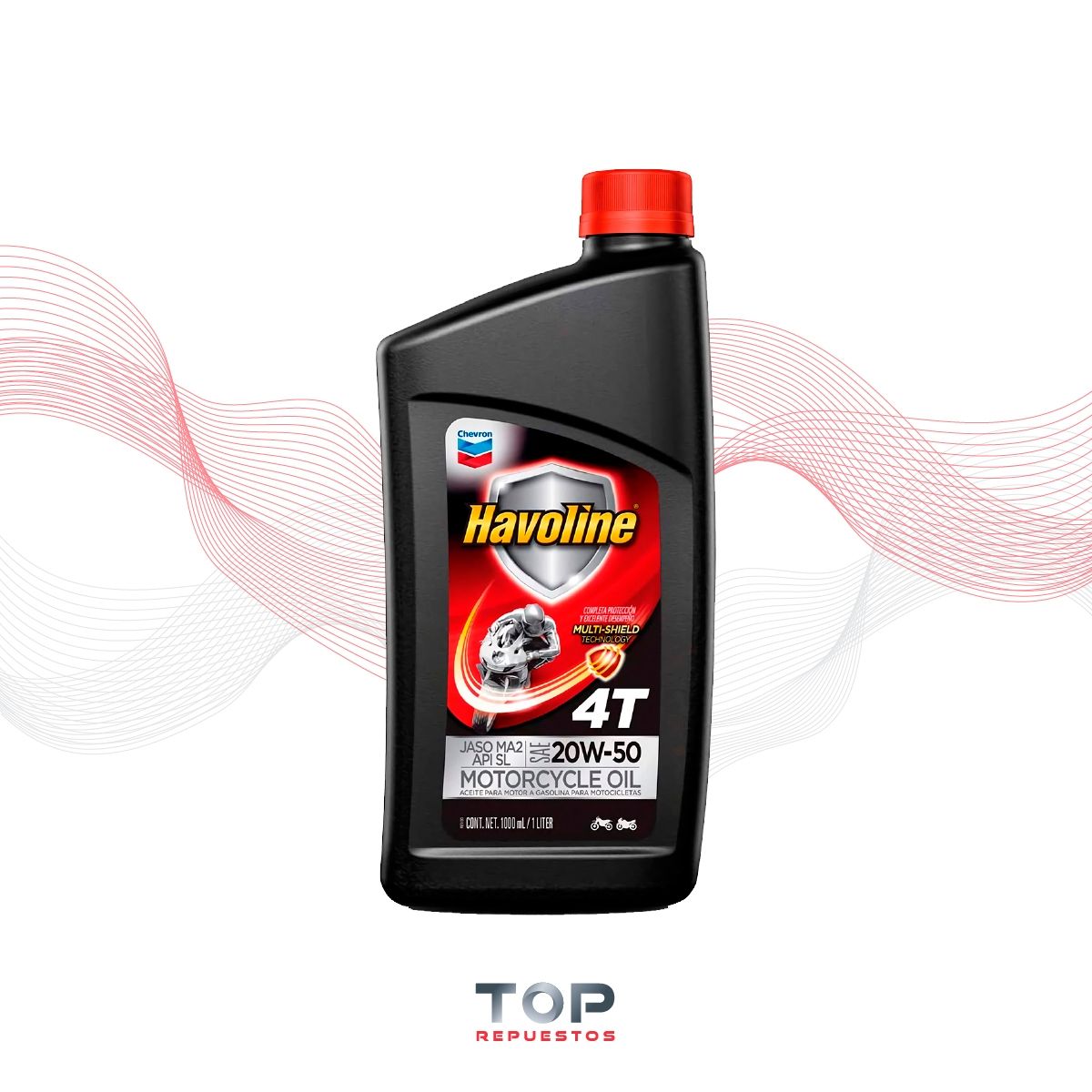 GENERICO - Aceite Chevron Havoline 4t Moto 10w40 1lt