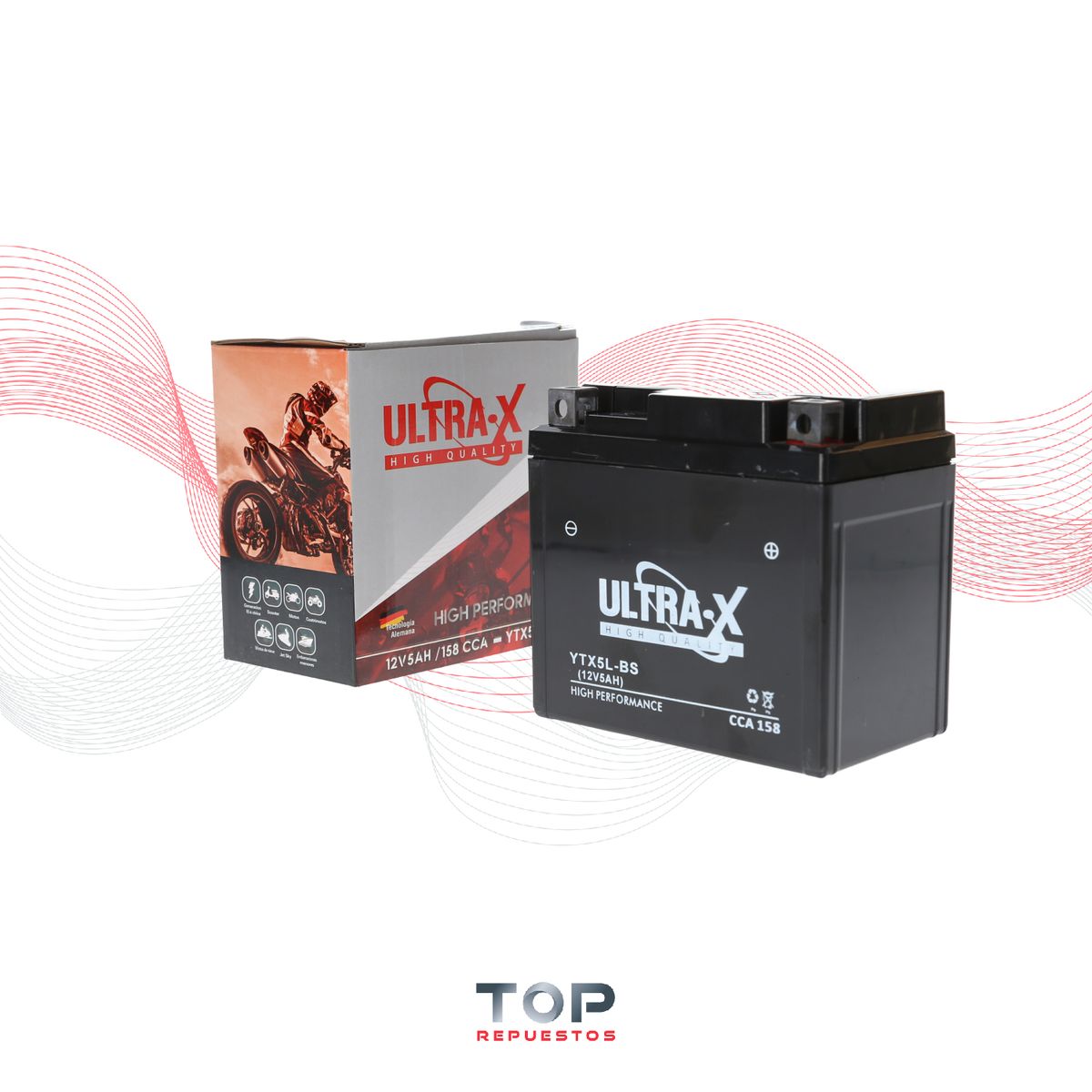 GENERICO - Batería Ytx5l-bs Para Motos 12 V 5 Ah