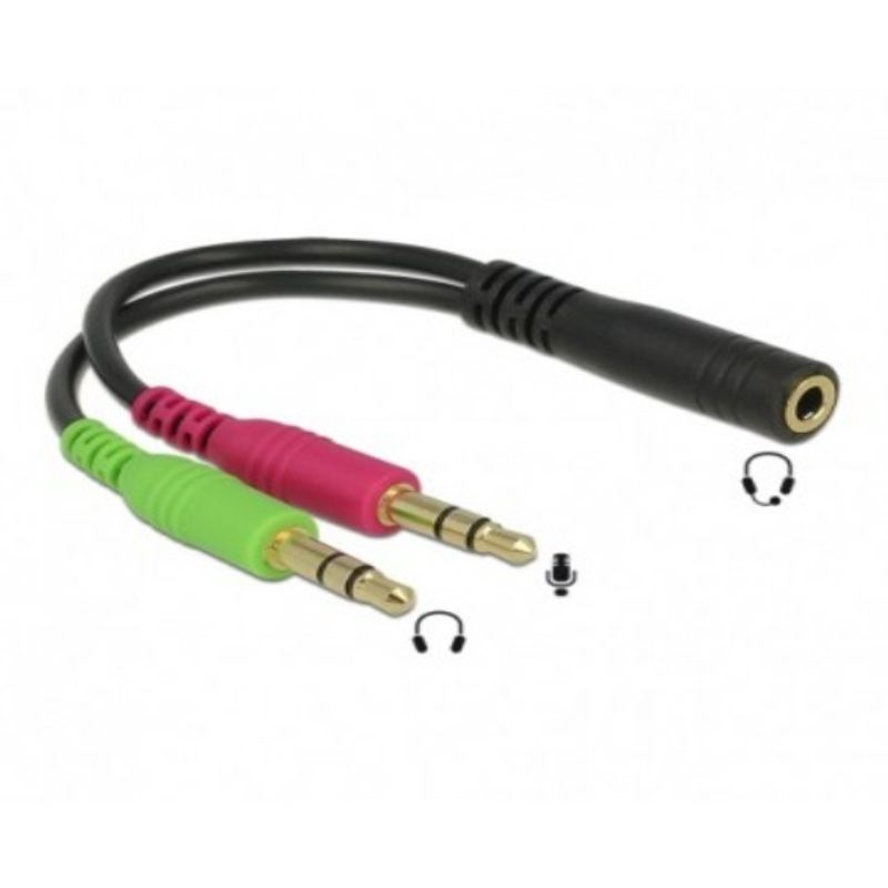 GENERICO - Adaptador Audio 2 Hembra Rca A Plug 3,5 Stereo