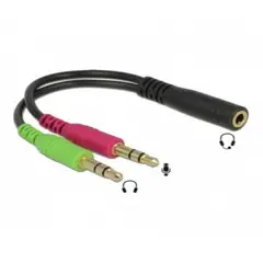 GENERICO - Adaptador Audio 2 Hembra Rca A Plug 3,5 Stereo