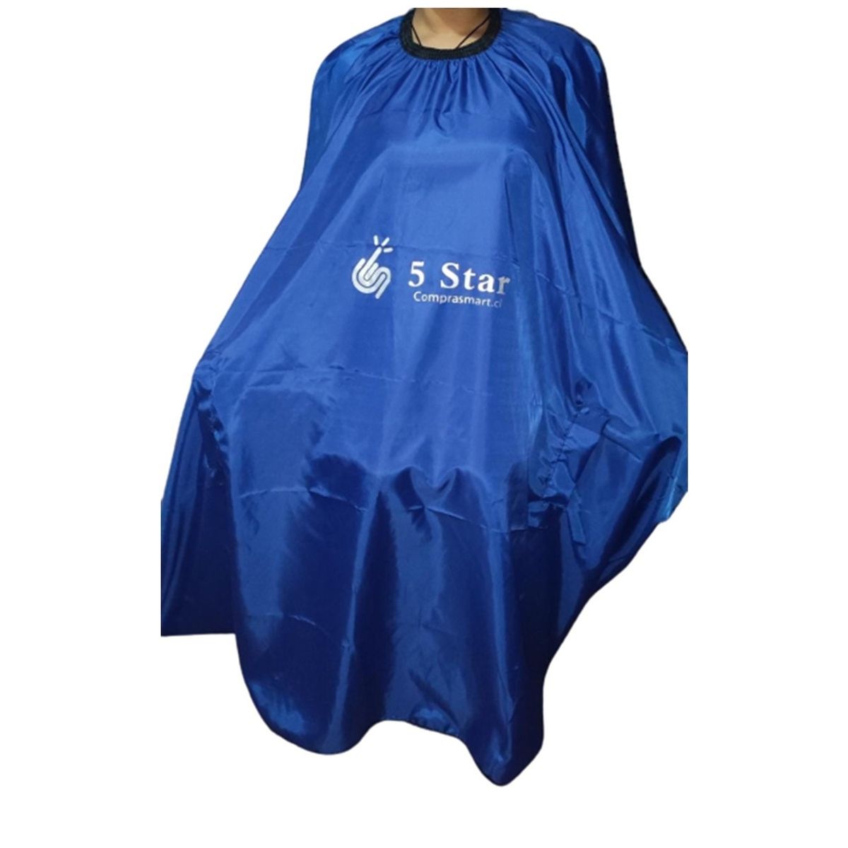 GENERICO - Capa Corte Tintura Peinador 5 STAR Peluquería Profesional AZUL