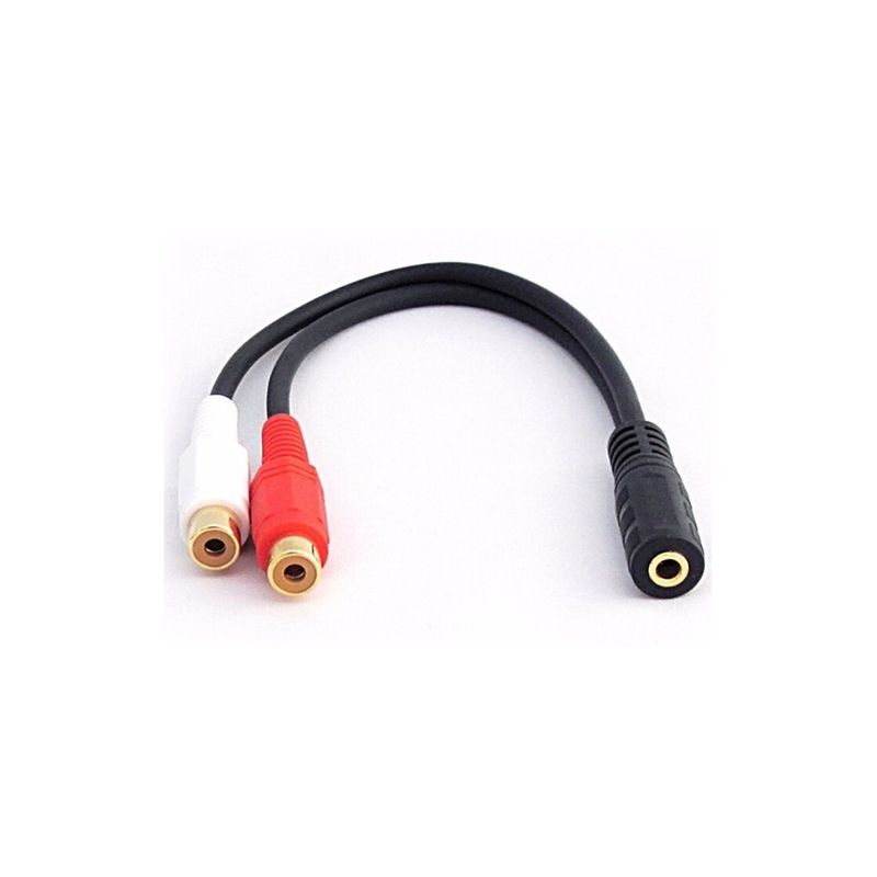 GENERICO - Cable Adaptador Audio Sonido Aux Jack 3.5mm H Jack Rca H GENERICO