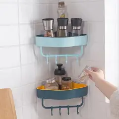 GENERICO - Esquinero de baño 2 en 1