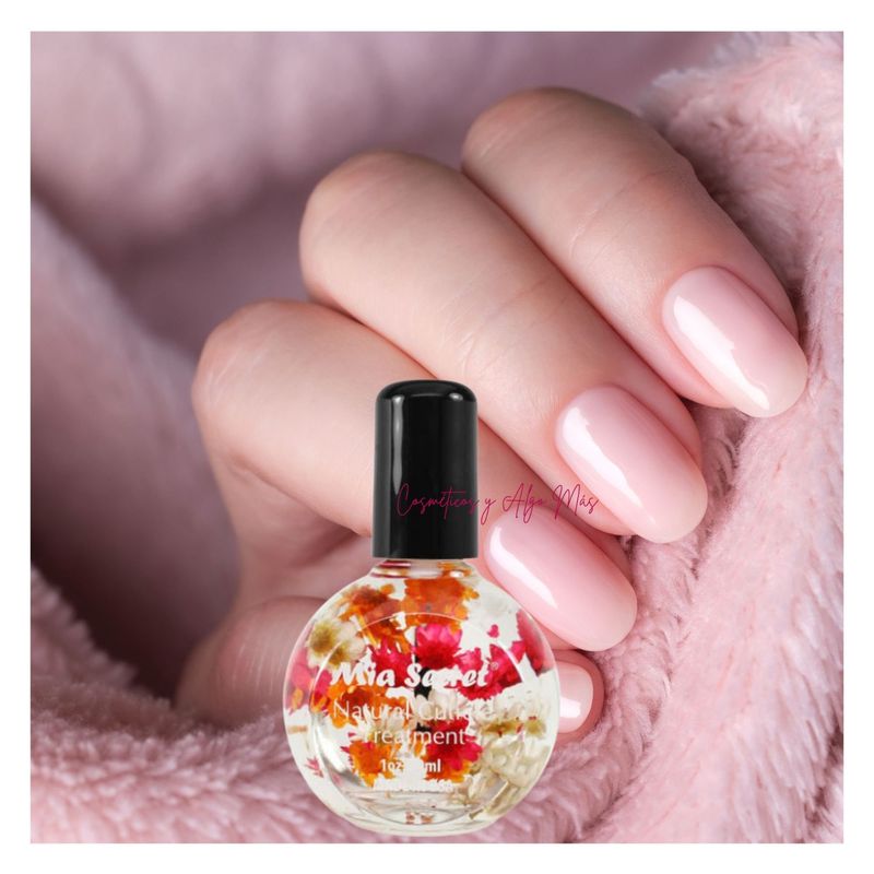 MIA & CO - Aceite De Cutícula con aroma floral en envase de vidrio