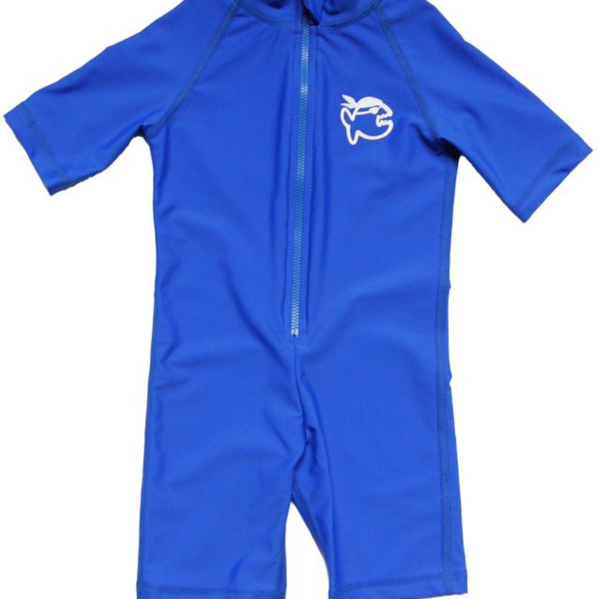 IQ - Traje de baño azul enterito manga corta filtro solar UPF 300