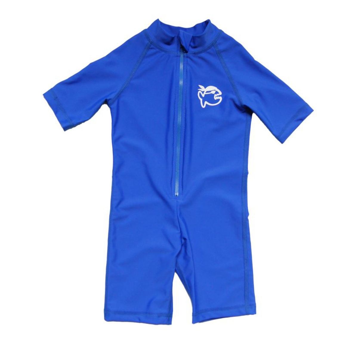 IQ - Traje de baño azul enterito manga corta filtro solar UPF 300