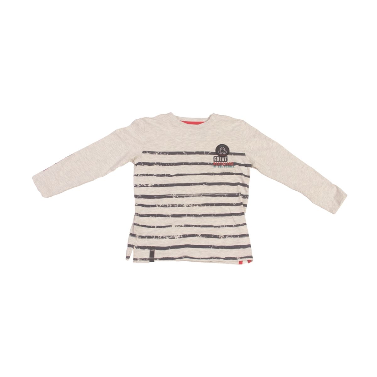 PILLIN - Polera Manga Larga Niño Gris Claro Pillin PILLIN