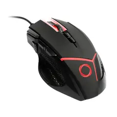 NIBIO - Mouse Gamer Gear 9 Botones 4000dpi Con Pesas Rgb