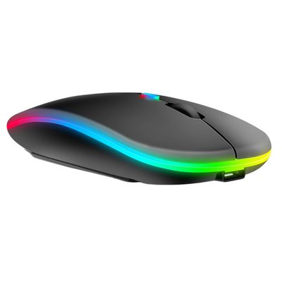 Imagen 2 del producto Mouse Inalámbrico Dual Bluetooth + USB 2G Recargable RGB BK