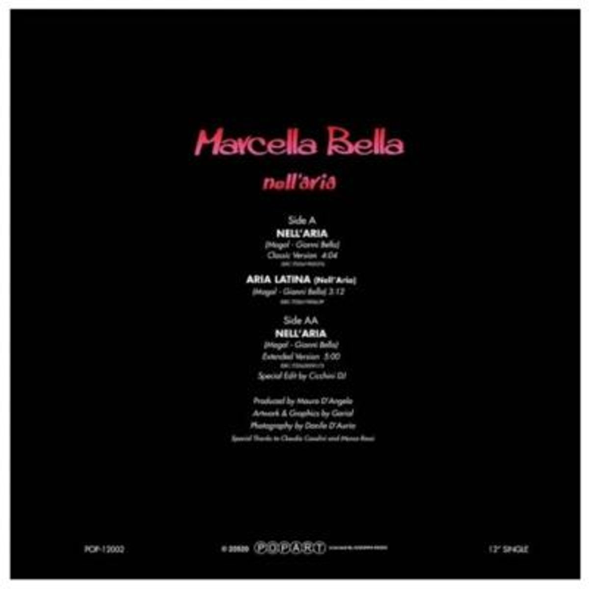 HITWAY MUSIC - MARCELLA BELLA - NELLARIA 3 TRACKS - 12" MAXI SINGLE VINILO HITWAY MUSIC