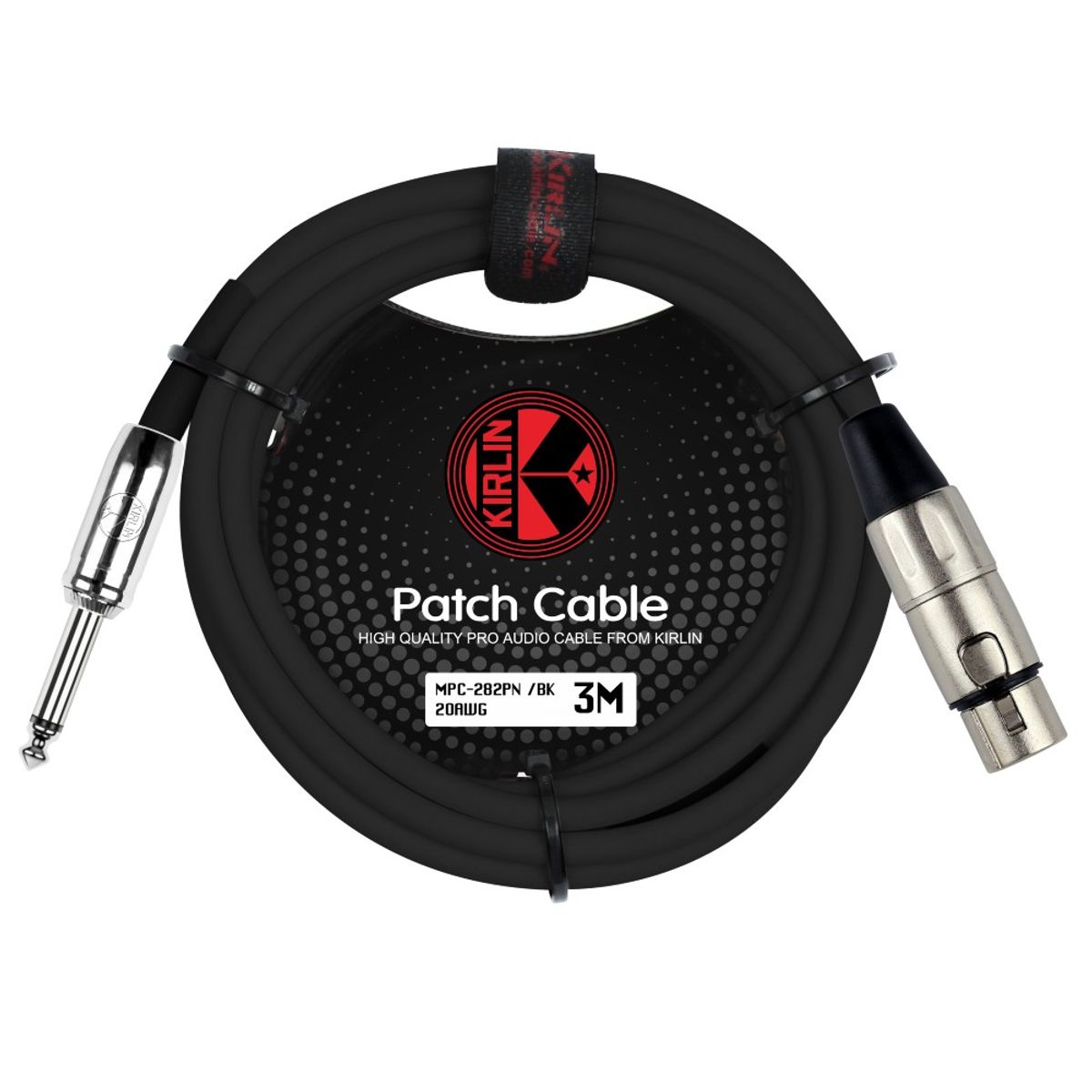 KIRLIN - Cable Micrófono Kirlin Xlr (H)- Plug 3M Mpc-282Pn-3